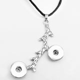 OWL wings tree Butterfly Anchor 18mm snap button necklace DIY jewelry