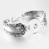 Snap Button Bracelet  | Women Snap Button Bracelets - 18mm Flower