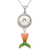 Jewelry Necklace | Mermaid Snap | Rabbit Snap | Pendants - Girls 18mm Jewelry Necklace