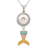 Jewelry Necklace | Mermaid Snap | Rabbit Snap | Pendants - Girls 18mm Jewelry Necklace