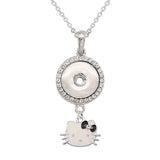 Jewelry Necklace | Mermaid Snap | Rabbit Snap | Pendants - Girls 18mm Jewelry Necklace