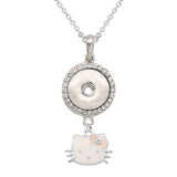 Jewelry Necklace | Mermaid Snap | Rabbit Snap | Pendants - Girls 18mm Jewelry Necklace