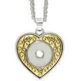 18mm 20mm Snap Button Necklace Jewelry Heart Owl Bow