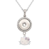 Jewelry Necklace | Mermaid Snap | Rabbit Snap | Pendants - Girls 18mm Jewelry Necklace