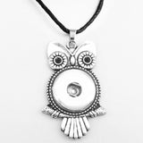 OWL wings tree Butterfly Anchor 18mm snap button necklace DIY jewelry