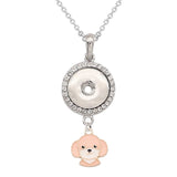 Jewelry Necklace | Mermaid Snap | Rabbit Snap | Pendants - Girls 18mm Jewelry Necklace