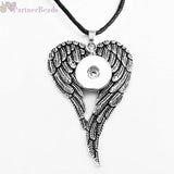 Snap Button Necklace Owl | Owl Wings Necklace | Jewelry - Love 18mm Necklace Jewelry