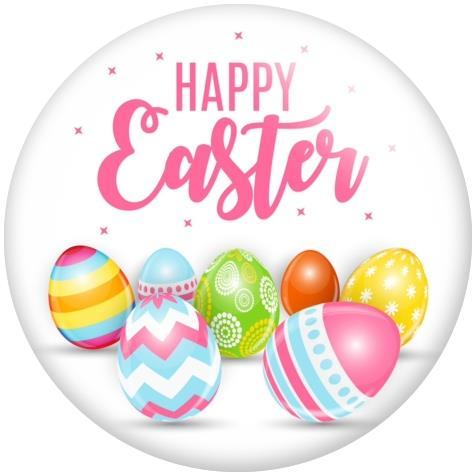 Glass Cabochons Snap Buttons | Easter Bunny Eggs Snap button charms