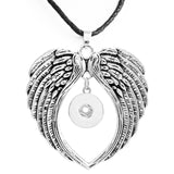Snap Button Necklace Owl | Owl Wings Necklace | Jewelry - Love 18mm Necklace Jewelry