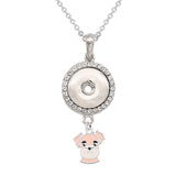 Jewelry Necklace | Mermaid Snap | Rabbit Snap | Pendants - Girls 18mm Jewelry Necklace