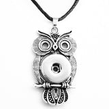 OWL wings tree Butterfly Anchor 18mm snap button necklace DIY jewelry