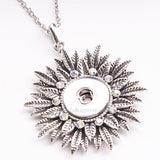 Tree  Angel Love Square Sunburst Clover Necklace Pendant Snaps Button 18mm